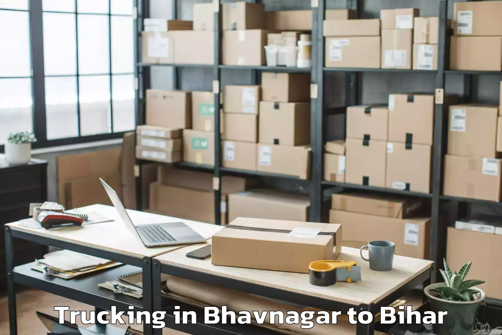 Book Bhavnagar to Mojharia Trucking Online